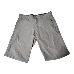 SPLIT Mens Golf Shorts Size 32 Gray Chino Flat Front Outdoor Casual